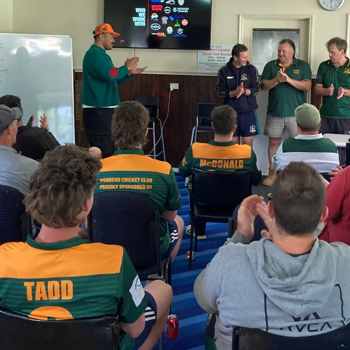 A club presentation night in the Woodend clubrooms