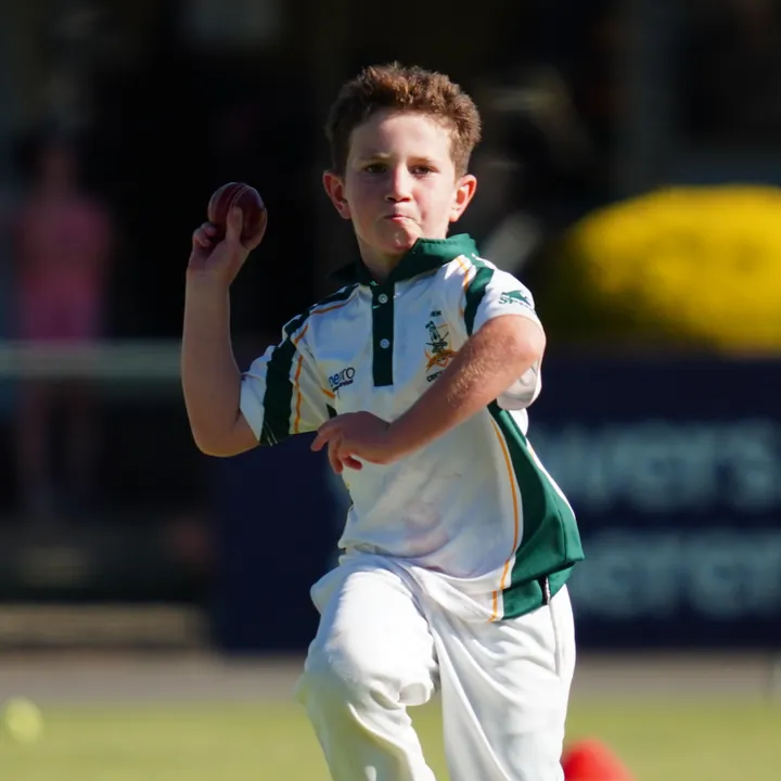 A Woodend junior bowler